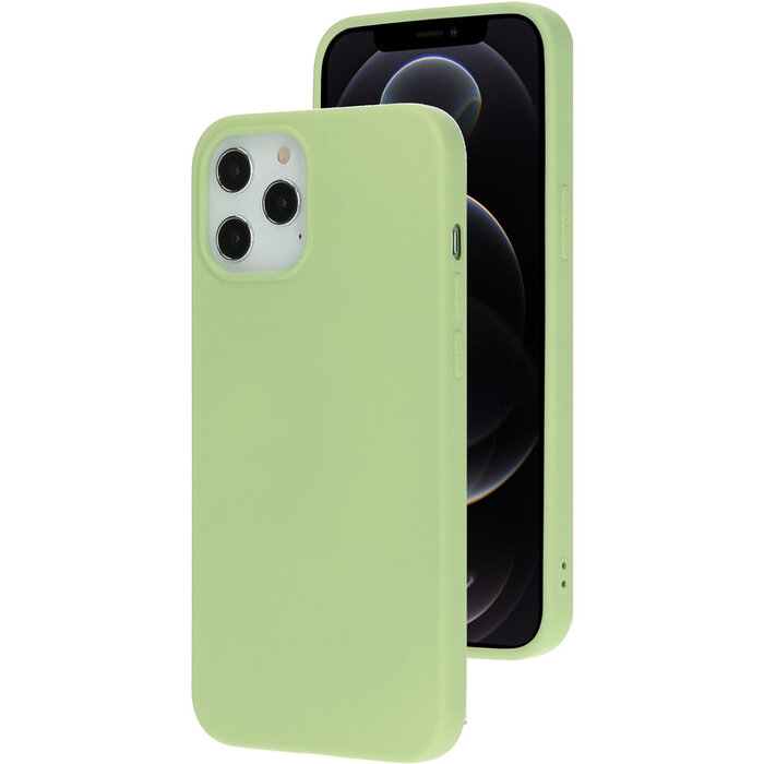 Mobiparts Mobiparts Siliconen Hoesje voor iPhone 12 Pro Max - Pistachegroen