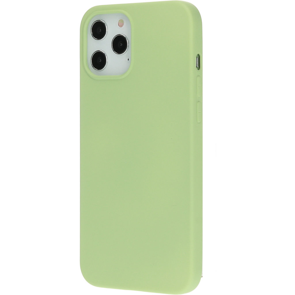 Mobiparts Mobiparts Siliconen Hoesje voor iPhone 12 Pro Max - Pistachegroen