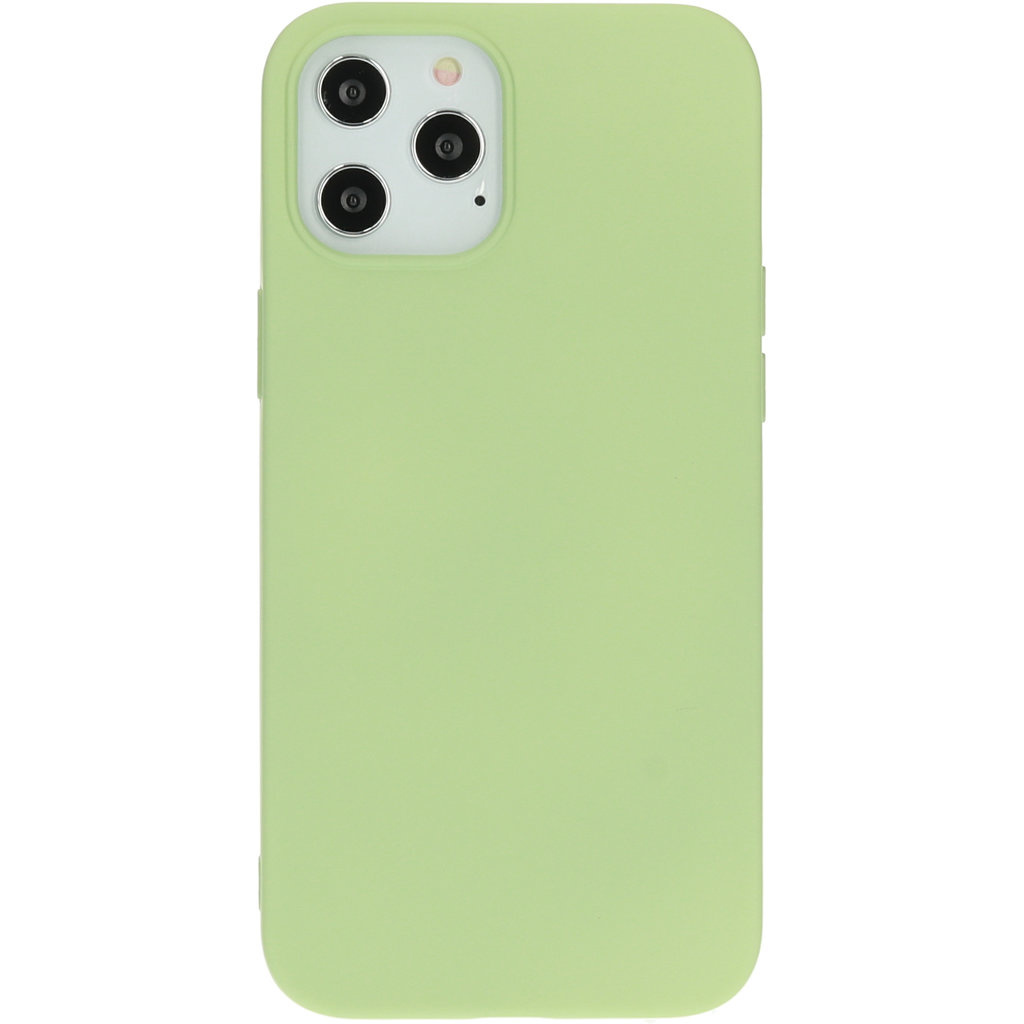 Mobiparts Mobiparts Siliconen Hoesje voor iPhone 12 Pro Max - Pistachegroen