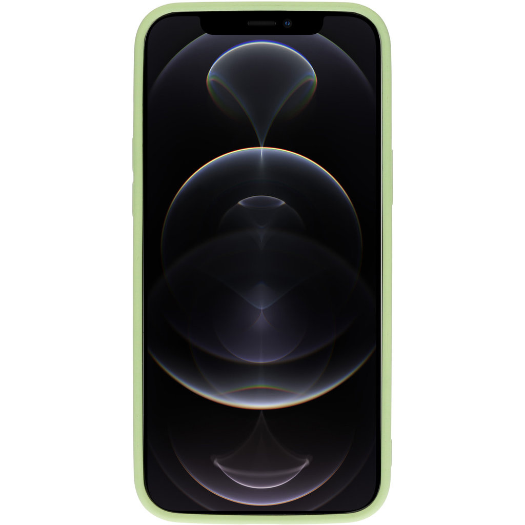 Mobiparts Mobiparts Siliconen Hoesje voor iPhone 12 Pro Max - Pistachegroen