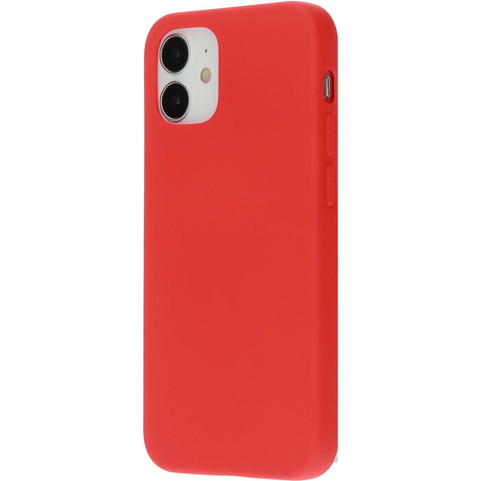 Mobiparts Mobiparts Silicone Cover voor iPhone 12 Mini - Scarlet Red