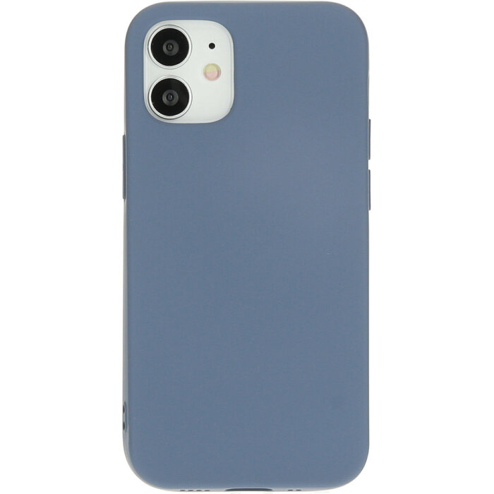 Mobiparts Mobiparts Siliconen Cover voor iPhone 12 Mini - Royal Grey