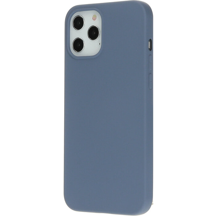 Mobiparts Mobiparts Silicone Cover voor iPhone 12 Pro Max - Royal Grey