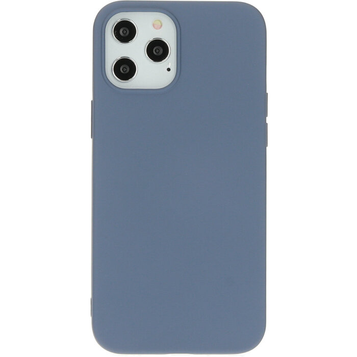 Mobiparts Mobiparts Silicone Cover voor iPhone 12 Pro Max - Royal Grey