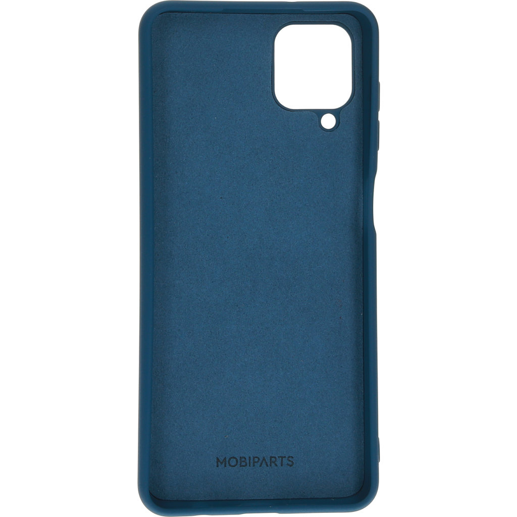 Mobiparts Mobiparts Siliconen Backcover voor Samsung Galaxy A12 - Blueberry Blue