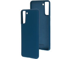 Mobiparts Mobiparts Siliconen Cover voor Samsung Galaxy S21 Plus - Blueberry Blue