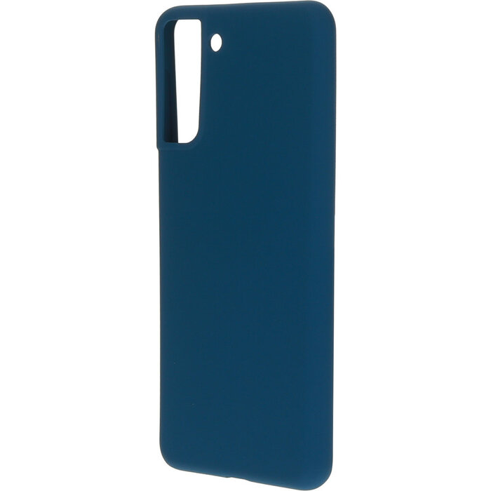 Mobiparts Mobiparts Silicone Cover Samsung Galaxy S21 Plus Blueberry Blue