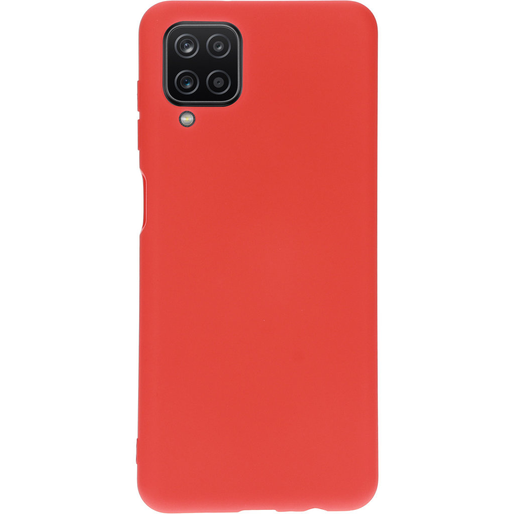 Mobiparts Mobiparts Siliconen Cover voor Samsung Galaxy A12 - Scarlet Red