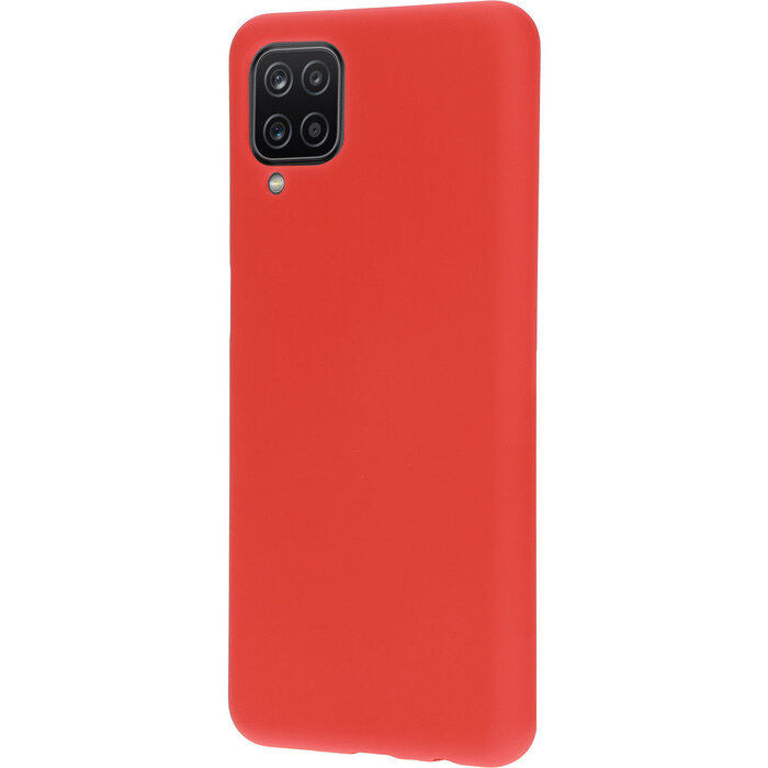 Mobiparts Mobiparts Siliconen Cover voor Samsung Galaxy A12 - Scarlet Red