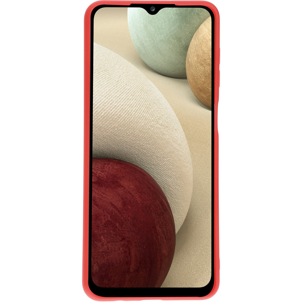 Mobiparts Mobiparts Siliconen Cover voor Samsung Galaxy A12 - Scarlet Red