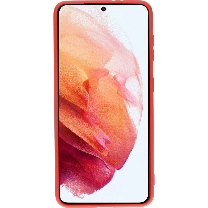 Mobiparts Mobiparts Silicone Cover voor Samsung Galaxy S21 - Scarlet Red