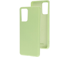 Mobiparts Mobiparts Silicone Cover voor Samsung Galaxy A72 - Pistachegroen