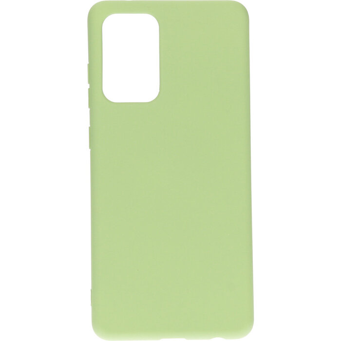 Mobiparts Mobiparts Silicone Cover voor Samsung Galaxy A72 (4G/5G) - Pistachegroen