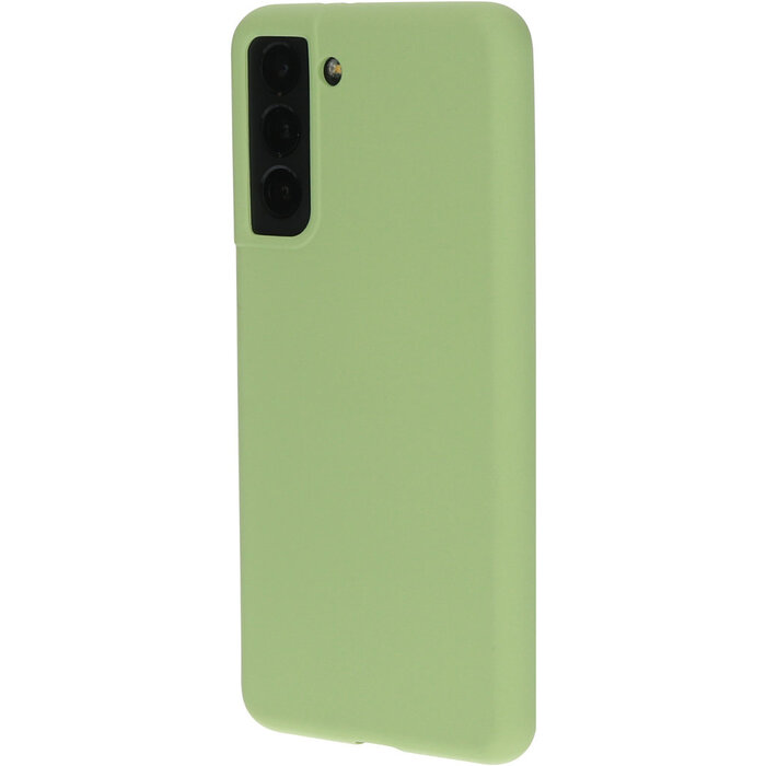 Mobiparts Mobiparts Siliconen Cover voor Samsung Galaxy S21 - Pistache Groen