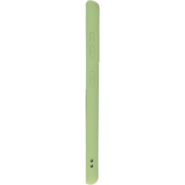 Mobiparts Mobiparts Siliconen Cover voor Samsung Galaxy S21 - Pistache Groen