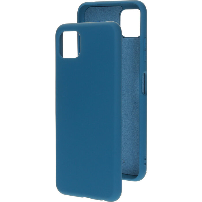 Mobiparts Mobiparts Siliconen Cover voor Samsung Galaxy A22 5G - Blueberry Blue