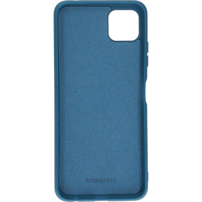 Mobiparts Mobiparts Siliconen Cover voor Samsung Galaxy A22 5G - Blueberry Blue