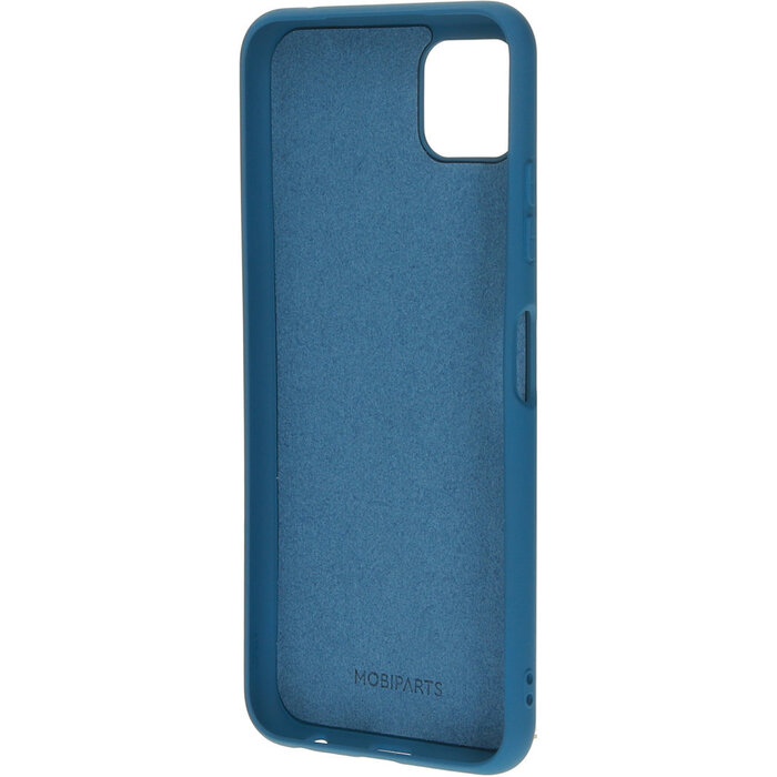 Mobiparts Mobiparts Siliconen Cover voor Samsung Galaxy A22 5G - Blueberry Blue