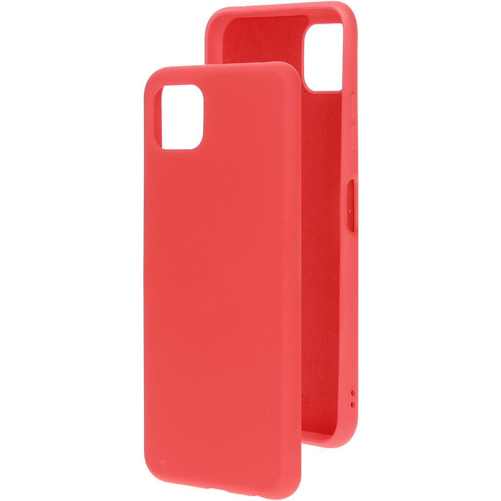 Mobiparts Mobiparts Siliconen Hoesje voor Samsung Galaxy A22 5G - Scarlet Red