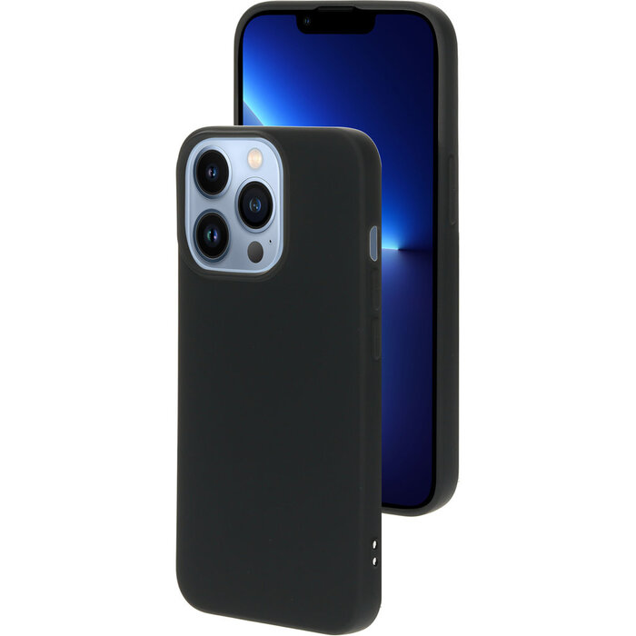 Mobiparts Mobiparts Siliconen Cover voor Apple iPhone 13 Pro - Zwart