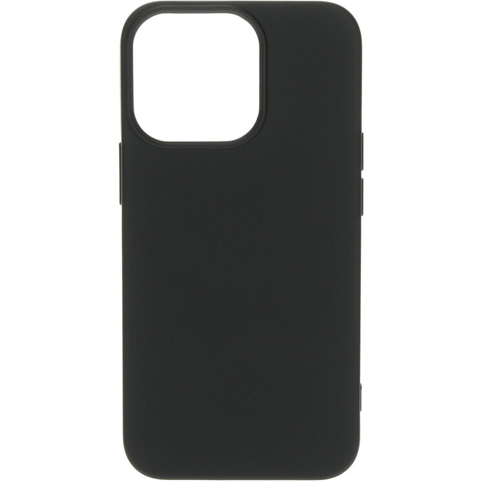 Mobiparts Mobiparts Siliconen Cover voor Apple iPhone 13 Pro - Zwart