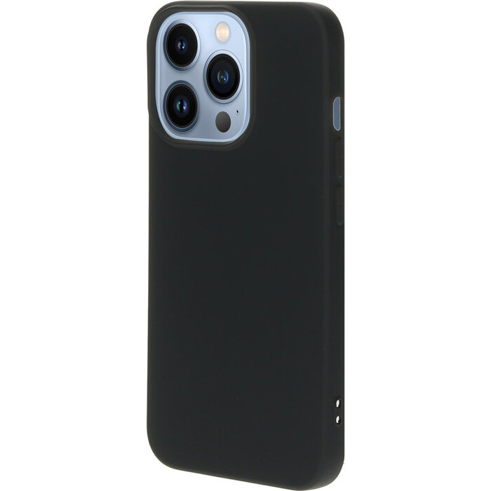 Mobiparts Mobiparts Siliconen Cover voor Apple iPhone 13 Pro - Zwart