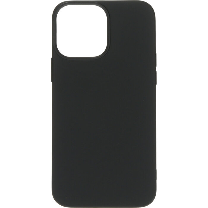 Mobiparts Mobiparts Siliconen Cover voor Apple iPhone 13 Pro Max - Zwart