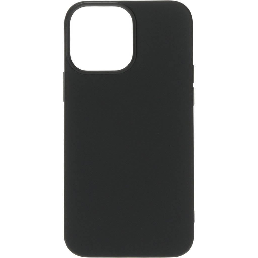 Mobiparts Mobiparts Siliconen Cover voor Apple iPhone 13 Pro Max - Zwart