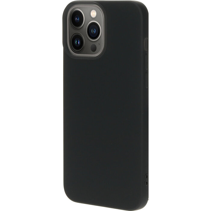 Mobiparts Mobiparts Siliconen Cover voor Apple iPhone 13 Pro Max - Zwart