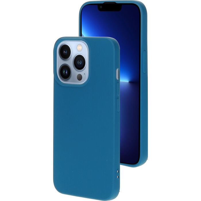 Mobiparts Mobiparts Siliconen Cover voor Apple iPhone 13 Pro - Blueberry Blue