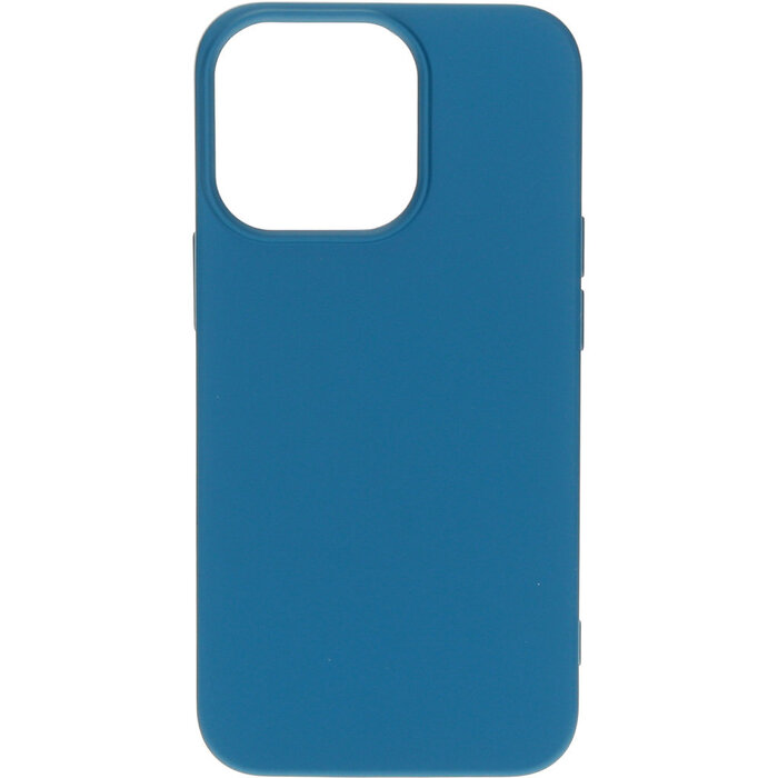 Mobiparts Mobiparts Siliconen Cover voor Apple iPhone 13 Pro - Blueberry Blue