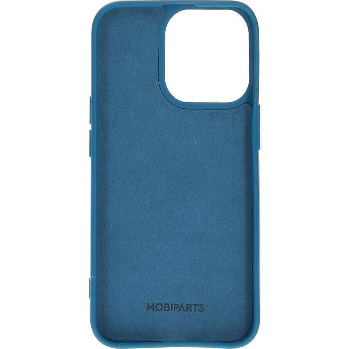 Mobiparts Mobiparts Siliconen Cover voor Apple iPhone 13 Pro - Blueberry Blue