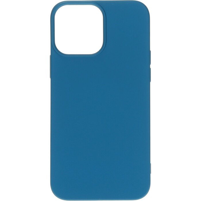 Mobiparts Mobiparts Silicone Cover voor Apple iPhone 13 Pro Max - Blueberry Blue