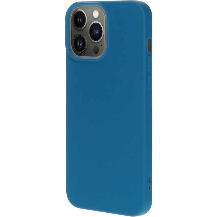 Mobiparts Mobiparts Silicone Cover voor Apple iPhone 13 Pro Max - Blueberry Blue
