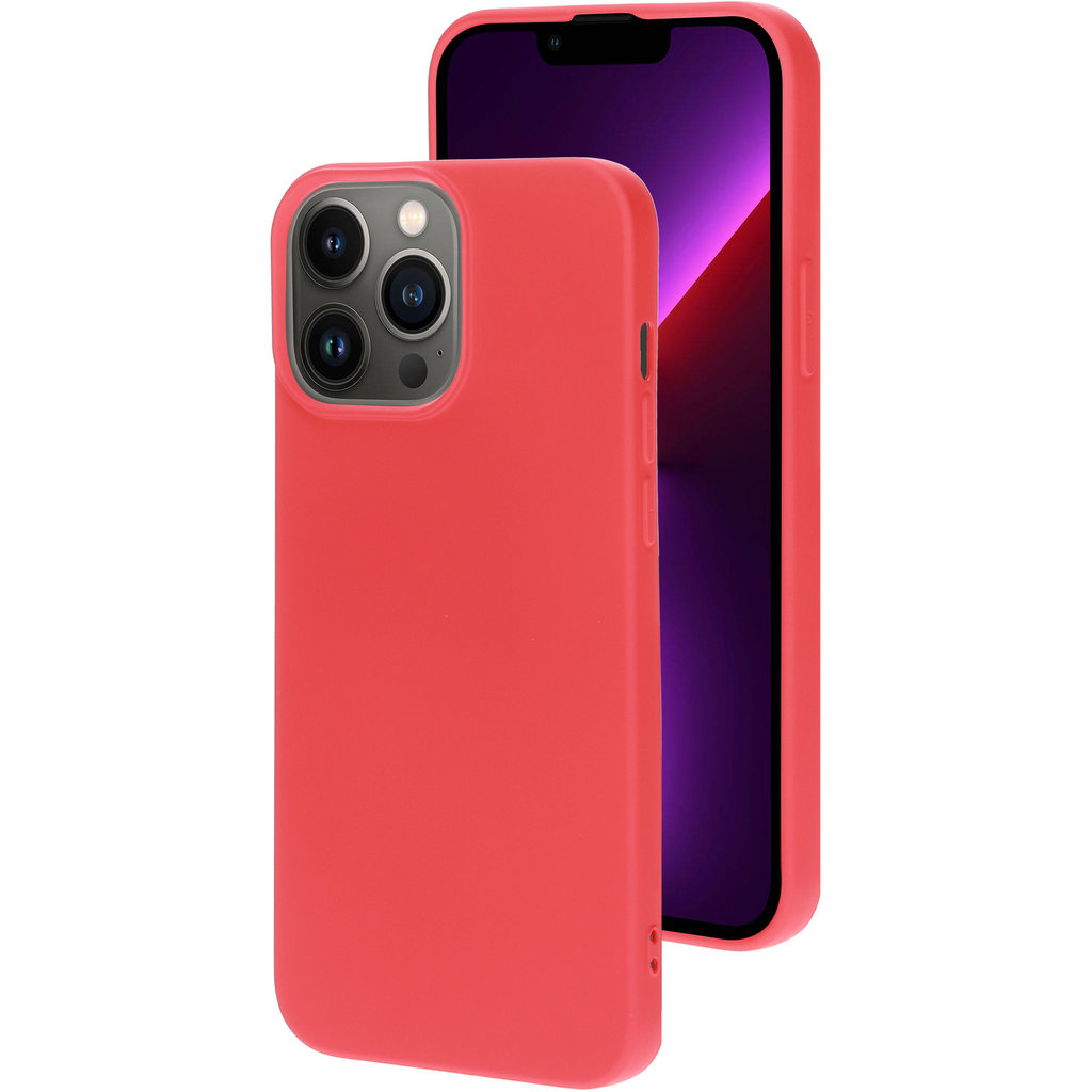 Mobiparts Mobiparts Silicone Cover voor iPhone 13 Pro Max - Scarlet Red