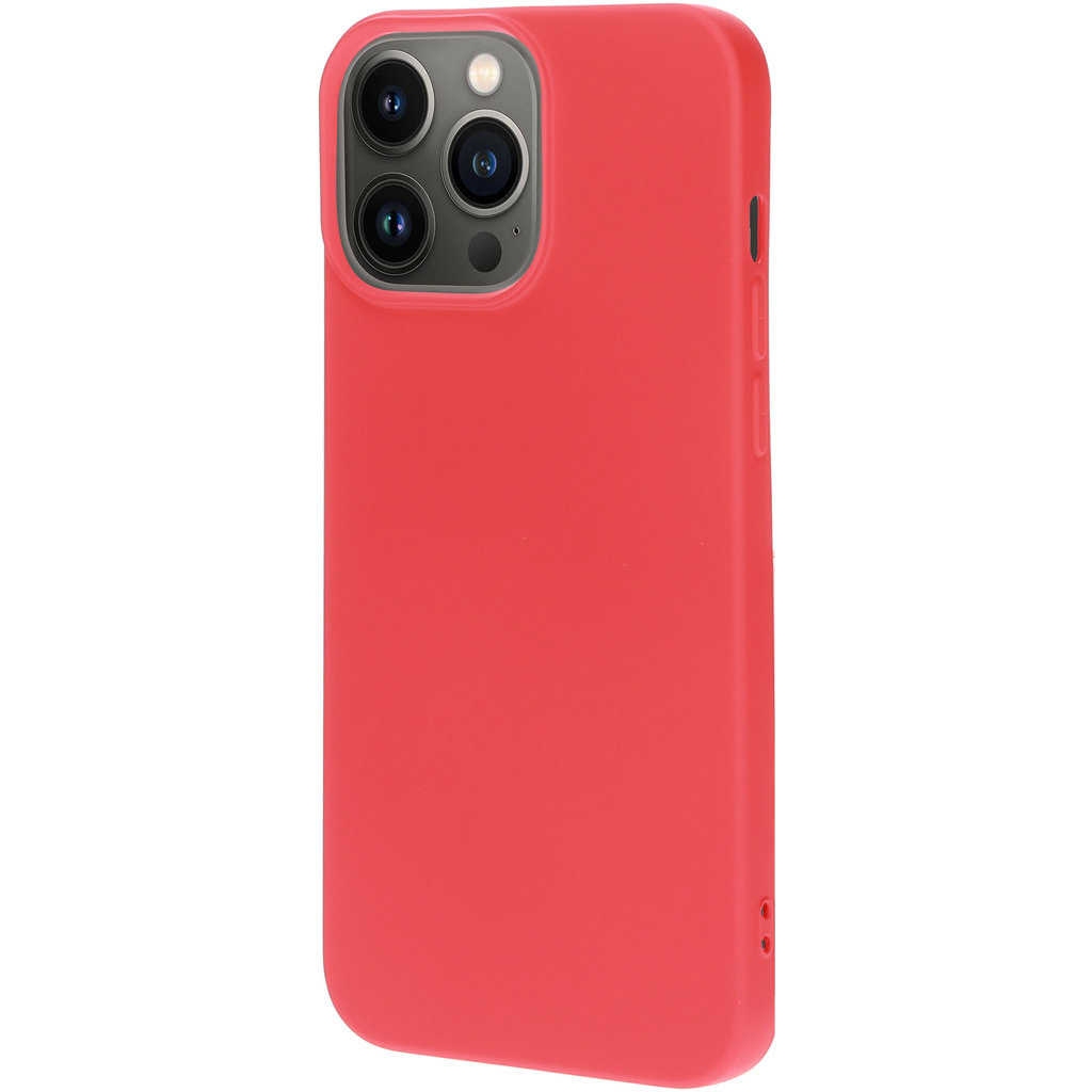 Mobiparts Mobiparts Silicone Cover voor iPhone 13 Pro Max - Scarlet Red
