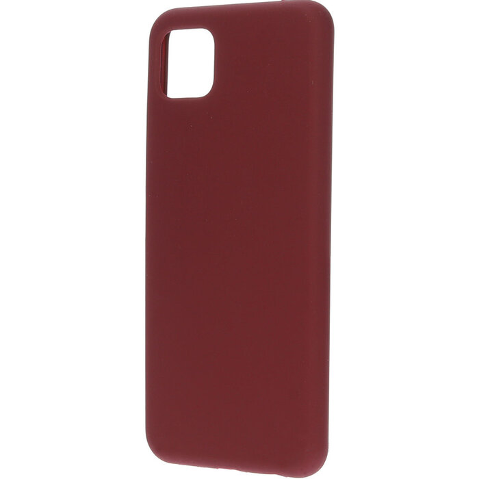 Mobiparts Mobiparts Siliconen Cover voor Samsung Galaxy A22 5G - Plum Red