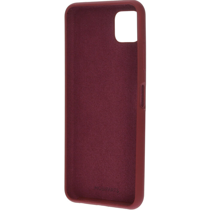 Mobiparts Mobiparts Siliconen Cover voor Samsung Galaxy A22 5G - Plum Red