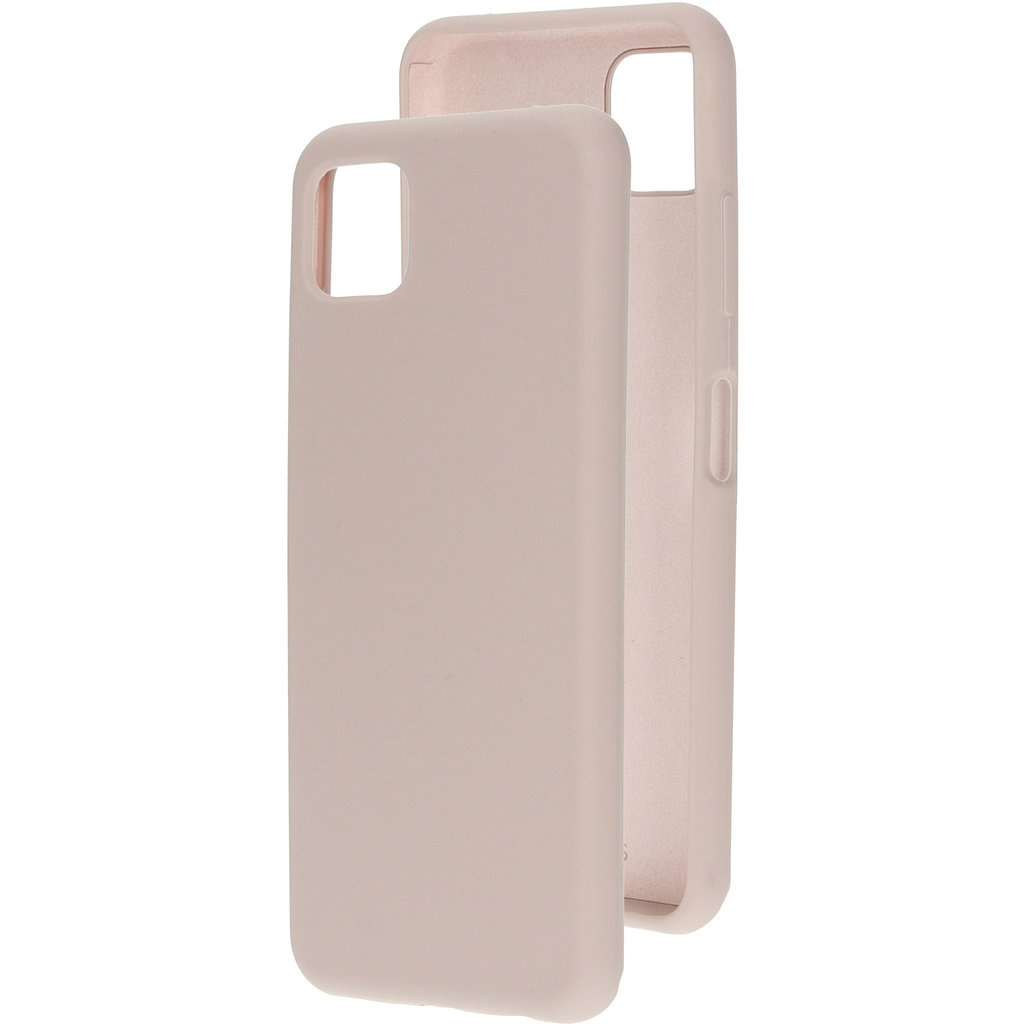 Mobiparts Mobiparts Silicone Cover voor Samsung Galaxy A22 5G - Soft Salmon