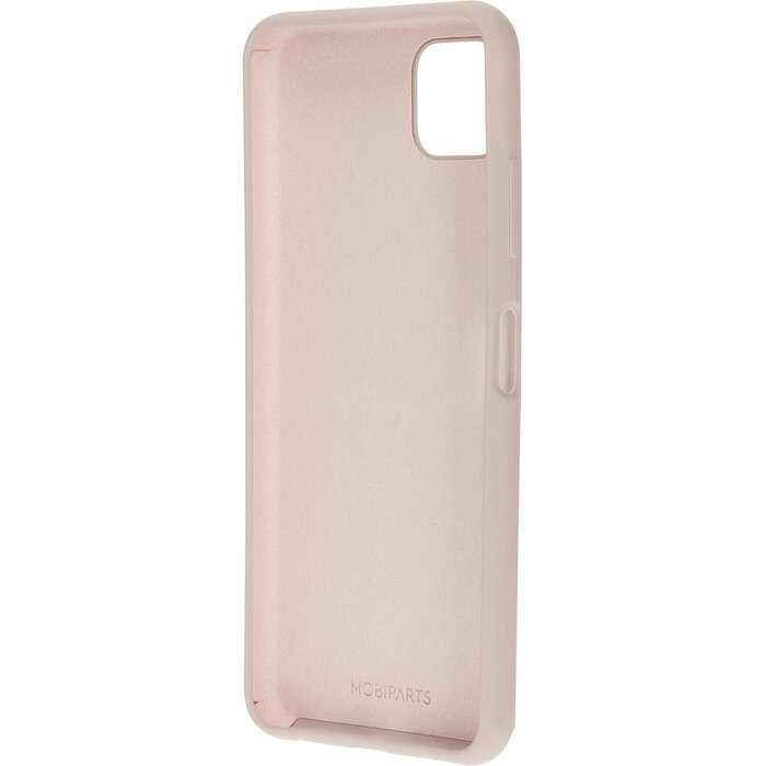 Mobiparts Mobiparts Silicone Cover voor Samsung Galaxy A22 5G - Soft Salmon