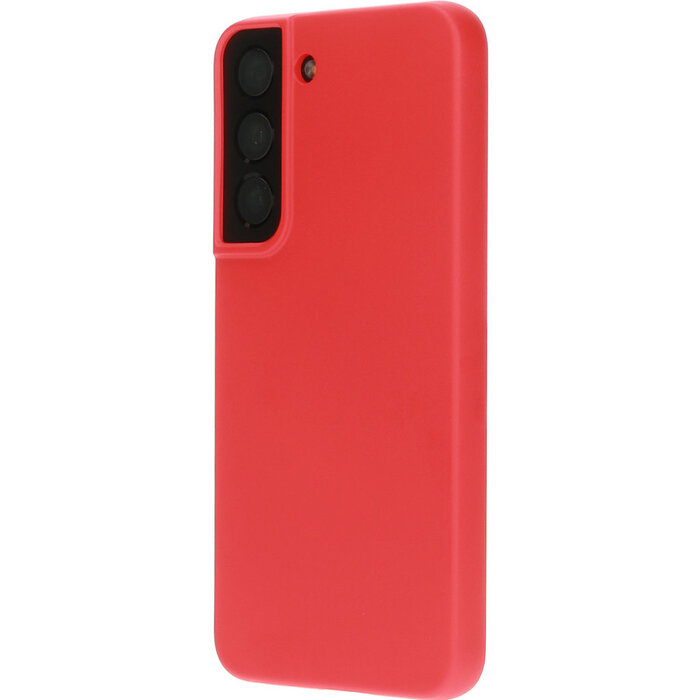 Mobiparts Mobiparts Silicone Cover voor Samsung Galaxy S22 - Scarlet Red