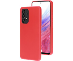Mobiparts Mobiparts Siliconen Cover voor Samsung Galaxy A53 - Scarlet Red