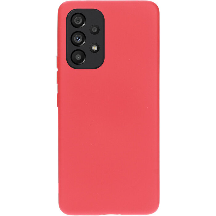 Mobiparts Mobiparts Siliconen Cover voor Samsung Galaxy A53 - Scarlet Red
