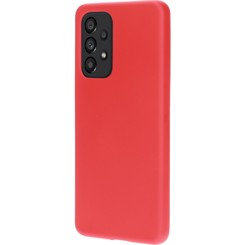 Mobiparts Mobiparts Siliconen Cover voor Samsung Galaxy A53 - Scarlet Red