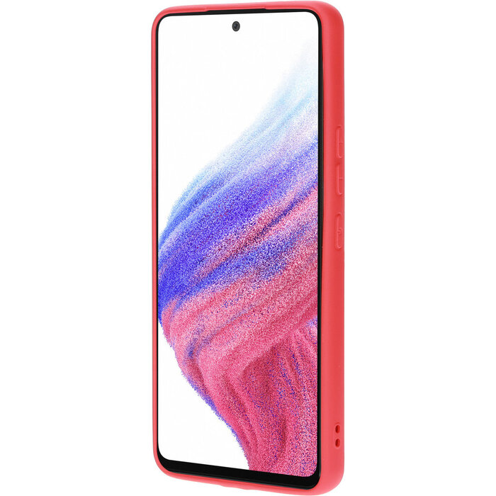 Mobiparts Mobiparts Siliconen Cover voor Samsung Galaxy A53 - Scarlet Red