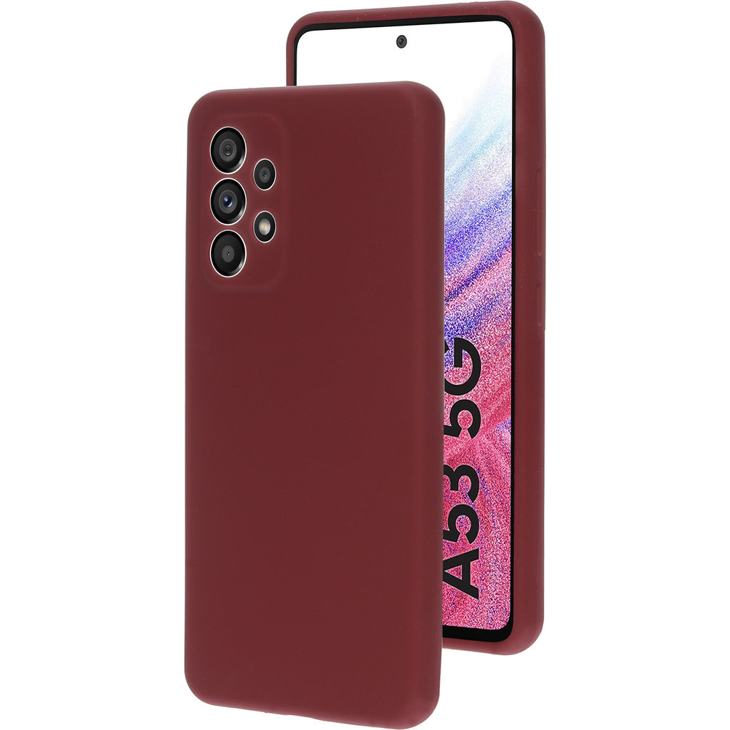 Mobiparts Mobiparts Silicone Cover Samsung Galaxy A53 (2022) Plum Red
