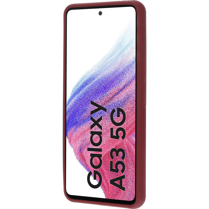 Mobiparts Mobiparts Siliconen Hoesje voor Samsung Galaxy A53 - Plum Red