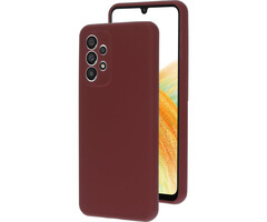 Mobiparts Mobiparts Siliconen Cover voor Samsung Galaxy A33 5G - Plum Red