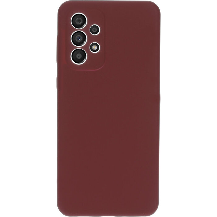 Mobiparts Mobiparts Siliconen Cover voor Samsung Galaxy A33 5G - Plum Red