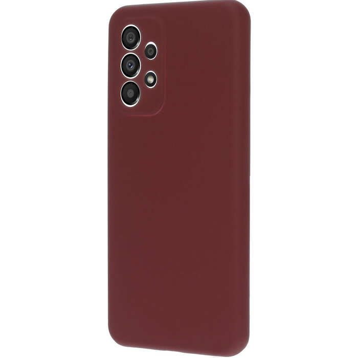 Mobiparts Mobiparts Siliconen Cover voor Samsung Galaxy A33 5G - Plum Red
